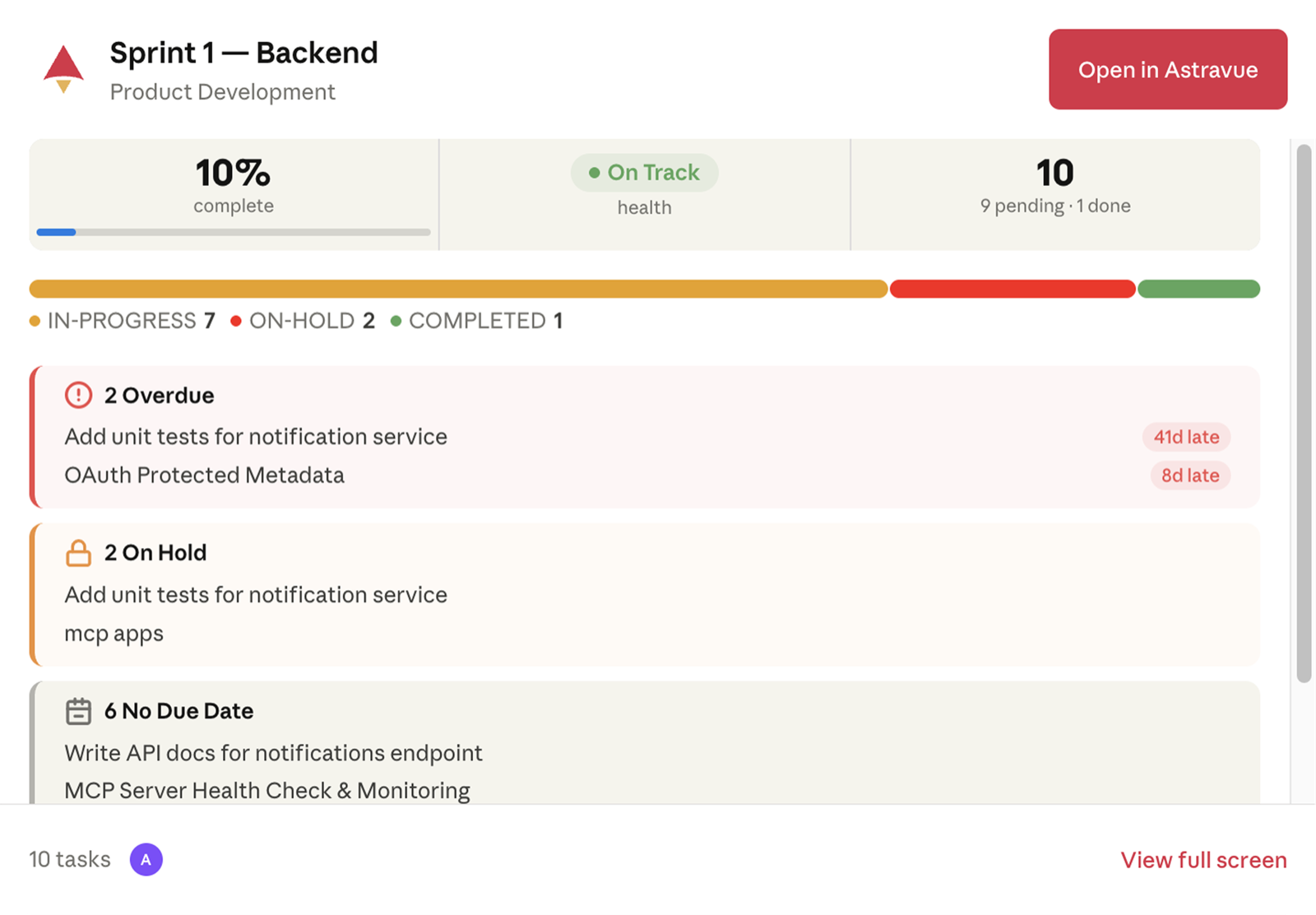 Astravue App screenshot